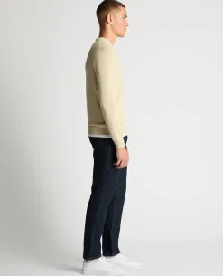Tapered Fit Cotton Crew Neck Sweater