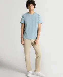 Tapered Fit Cotton Crew Neck Tee