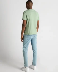 Tapered Fit Cotton Crew Neck Tee