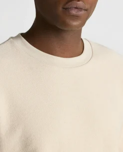 Tapered Fit Cotton Micro Waffle Sweatshirt