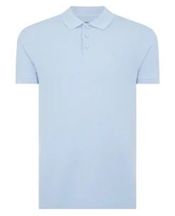 Tapered Fit Cotton Pique Polo Shirt