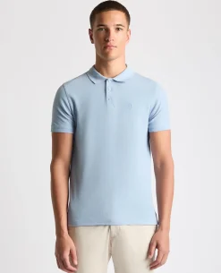 Tapered Fit Cotton Pique Polo Shirt