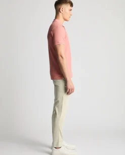 Tapered Fit Cotton Pique Polo Shirt