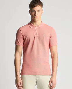 Tapered Fit Cotton Pique Polo Shirt