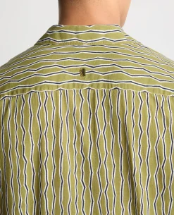Tapered Fit Cotton Print Shirt