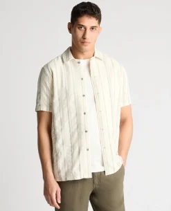 Tapered Fit Cotton Print Shirt