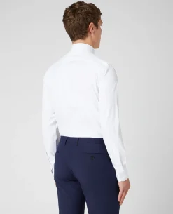 Tapered Fit Cotton Stretch Shirt