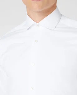 Tapered Fit Cotton Stretch Shirt