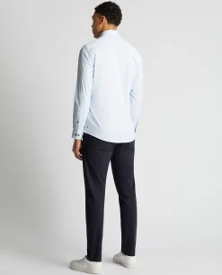 Tapered Fit Cotton-Blend Stretch Shirt