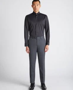 Tapered Fit Cotton-Blend Stretch Shirt