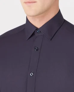 Tapered Fit Cotton-Blend Shirt