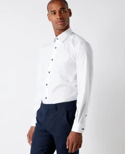 Tapered Fit Cotton-Blend Shirt