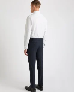 Tapered Fit Cotton-Linen Stripe Shirt