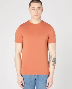 Tapered Fit Cotton-Stretch T-Shirt