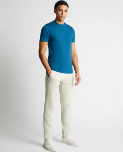 Tapered Fit Cotton-Stretch T-Shirt