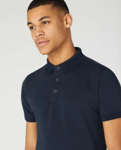 Tapered Fit Cotton-Stretch Polo Shirt