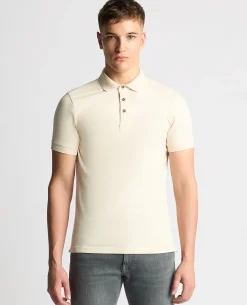Tapered Fit Cotton-Stretch Polo Shirt