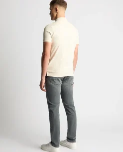 Tapered Fit Cotton-Stretch Polo Shirt