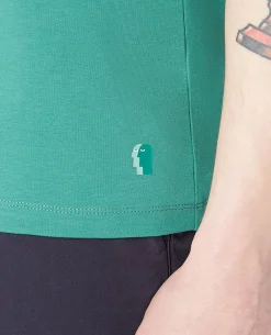 Tapered Fit Cotton-Stretch T-Shirt