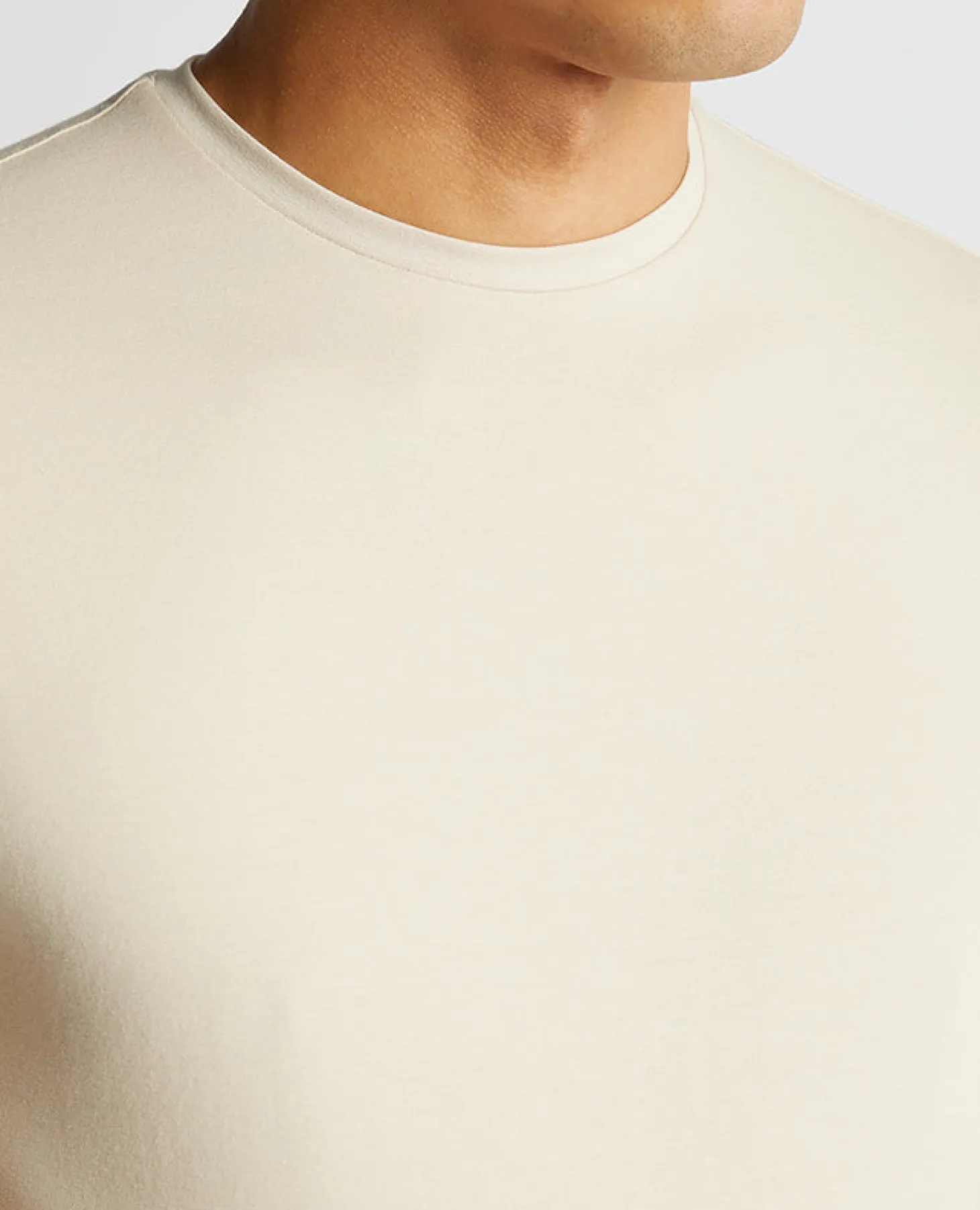 Tapered Fit Cotton-Stretch T-Shirt