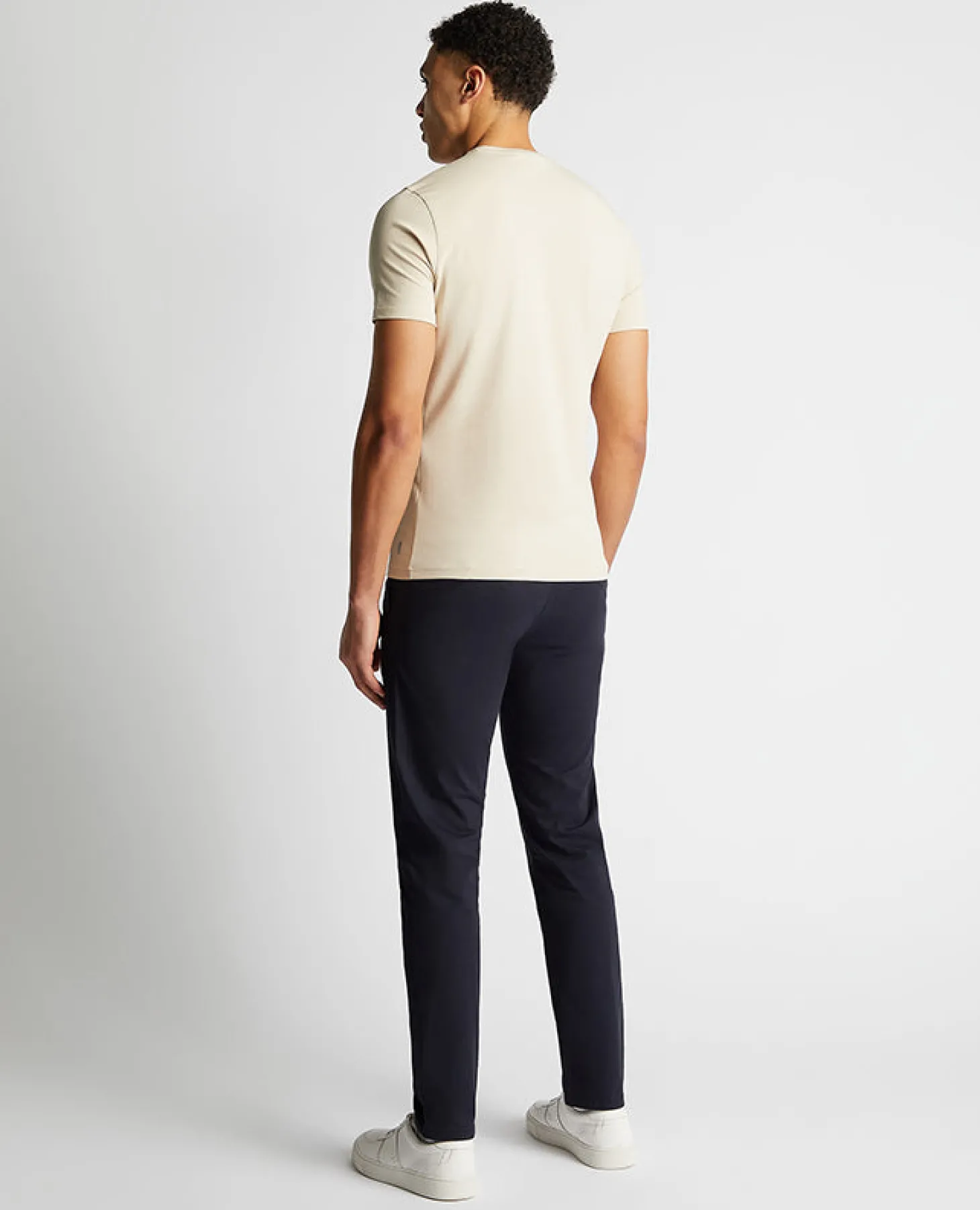 Tapered Fit Cotton-Stretch T-Shirt