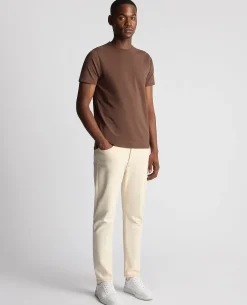 Tapered Fit Cotton-Stretch T-Shirt