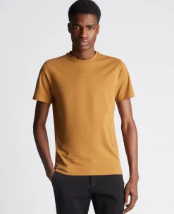 Tapered Fit Cotton-Stretch T-Shirt