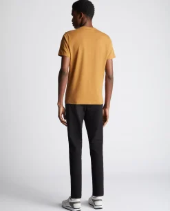 Tapered Fit Cotton-Stretch T-Shirt