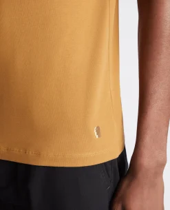 Tapered Fit Cotton-Stretch T-Shirt