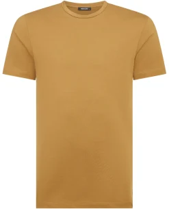 Tapered Fit Cotton-Stretch T-Shirt