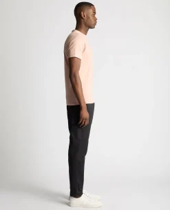 Tapered Fit Cotton-Stretch T-Shirt