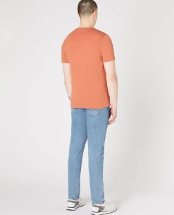 Tapered Fit Cotton-Stretch T-Shirt