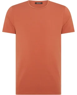 Tapered Fit Cotton-Stretch T-Shirt
