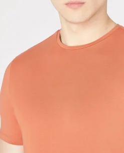 Tapered Fit Cotton-Stretch T-Shirt