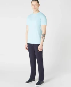 Tapered Fit Cotton-Stretch T-Shirt