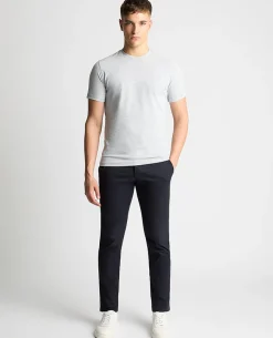 Tapered Fit Cotton-Stretch T-Shirt