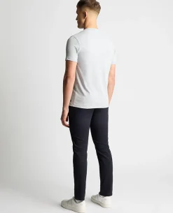 Tapered Fit Cotton-Stretch T-Shirt