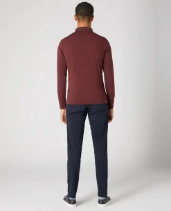 Tapered Fit Cotton-Stretch Polo Shirt