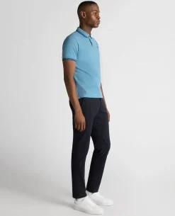 Tapered Fit Cotton-Stretch Polo Shirt