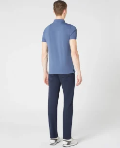 Tapered Fit Cotton-Stretch Polo Shirt