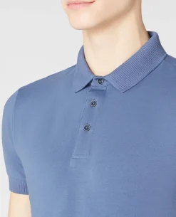 Tapered Fit Cotton-Stretch Polo Shirt
