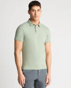 Tapered Fit Cotton-Stretch Polo Shirt