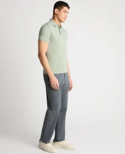 Tapered Fit Cotton-Stretch Polo Shirt