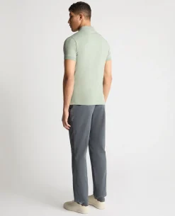 Tapered Fit Cotton-Stretch Polo Shirt