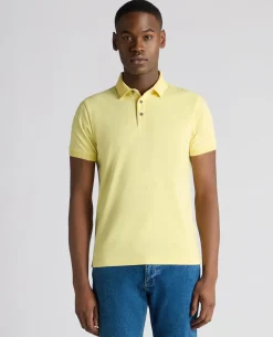 Tapered Fit Cotton-Stretch Polo Shirt