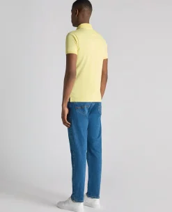 Tapered Fit Cotton-Stretch Polo Shirt