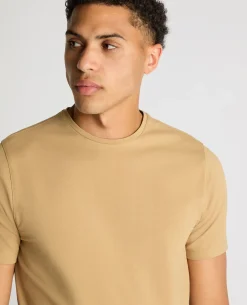 Tapered Fit Cotton-Stretch T-Shirt