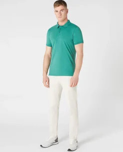 Tapered Fit Cotton-Stretch Polo Shirt
