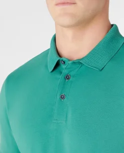 Tapered Fit Cotton-Stretch Polo Shirt