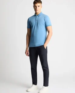 Tapered Fit Cotton-Stretch Polo Shirt